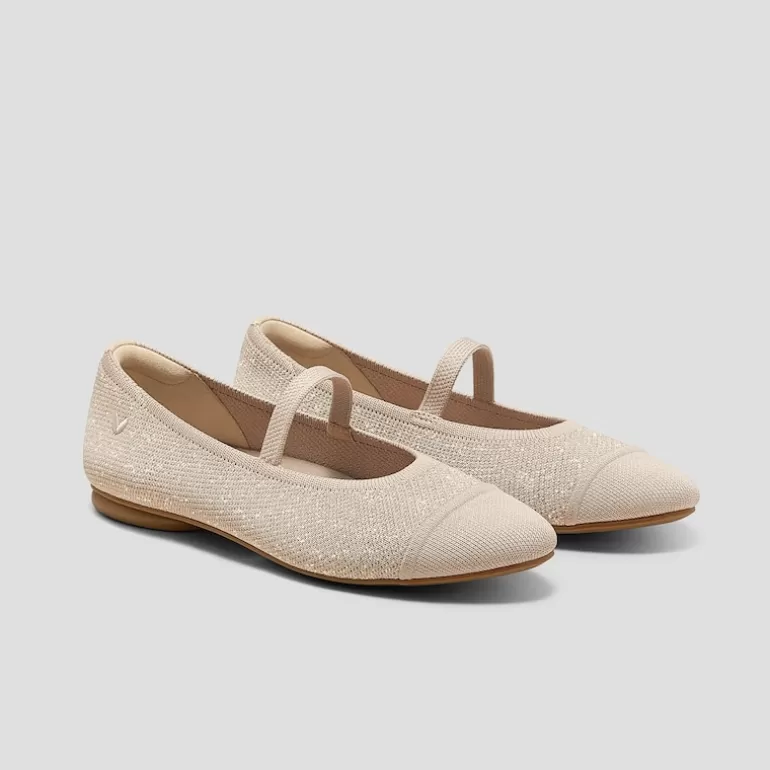 VIVAIA Mary-Jane | Almond-Toe Mary-Jane (Tamia Mary-Jane), Gold, EU43 |