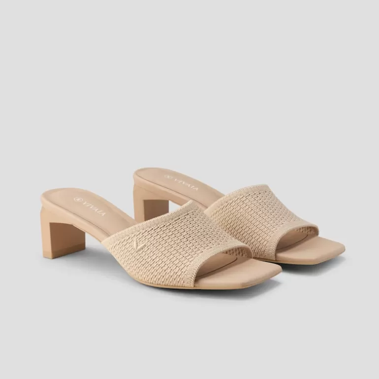 VIVAIA Jade | Juliet Square-toe Heeled Sandals In -Sustainable & Stylish |