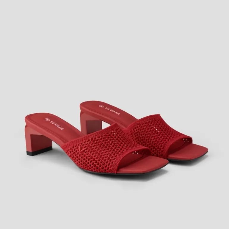 VIVAIA Jade | Juliet Square-toe Heeled Sandals In -Sustainable & Stylish |