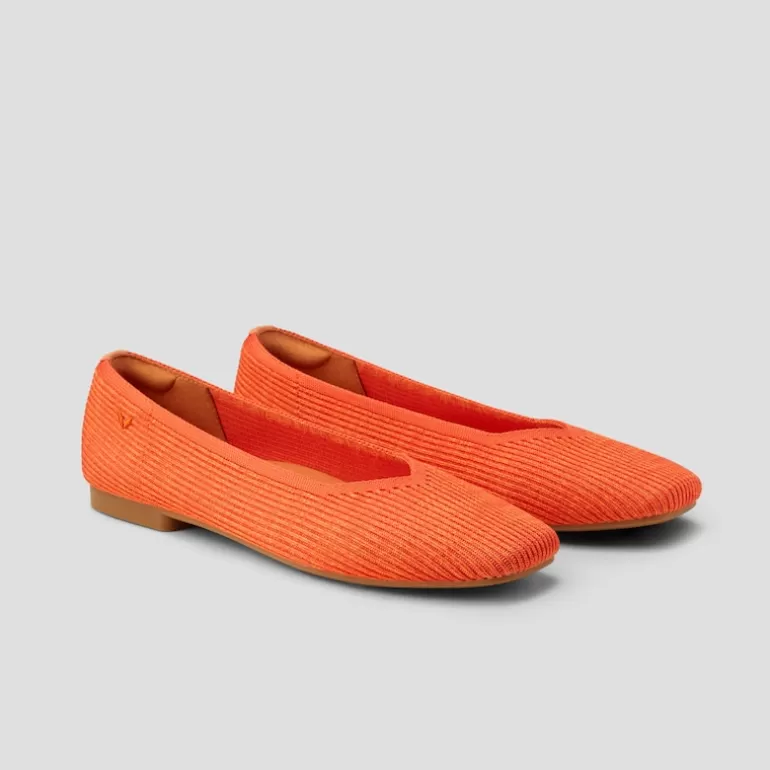 VIVAIA Margot | Margot Square-toe Flats For Bunions & Wide Feet In Ruby Red |