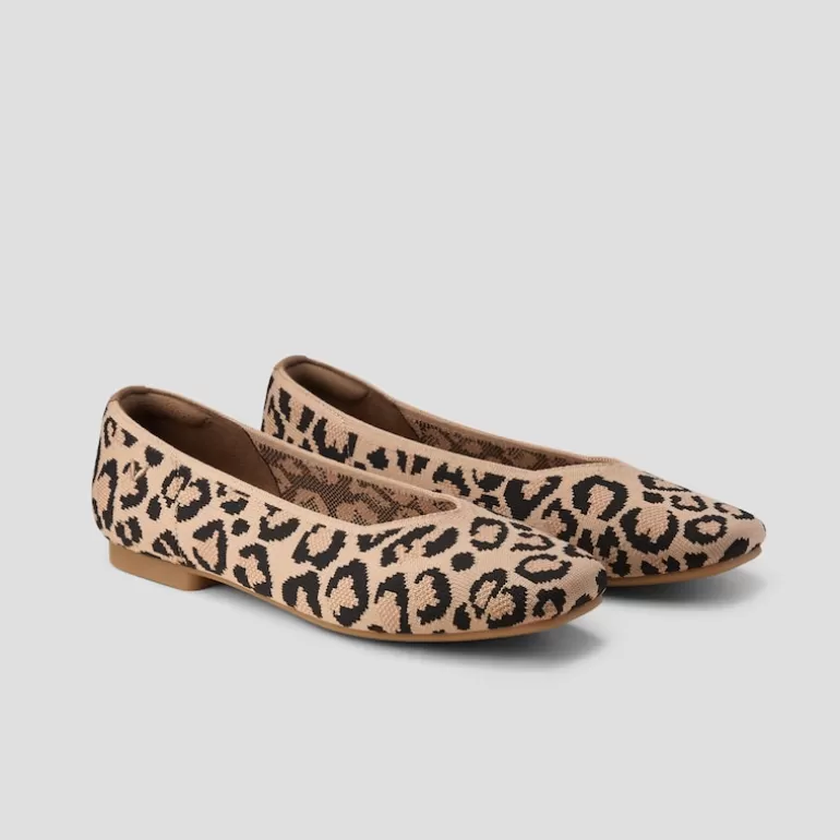 VIVAIA Margot | Margot Square-Toe Flats For Bunions&Wide Feet In Leopard-More Breathable Margot |