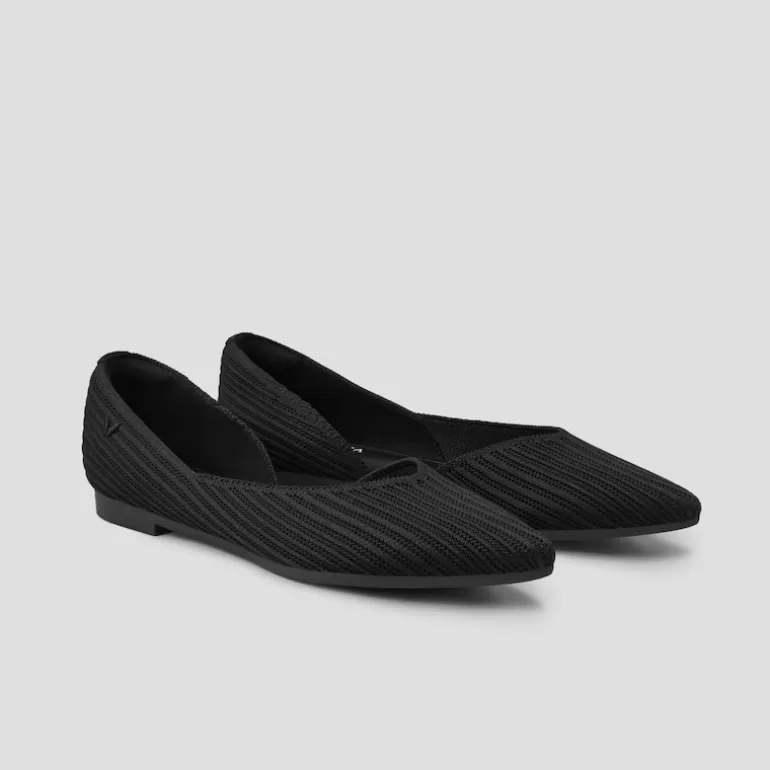 VIVAIA Melia | Melia Pointed-Toe Striped Flats For Wide Feet In |