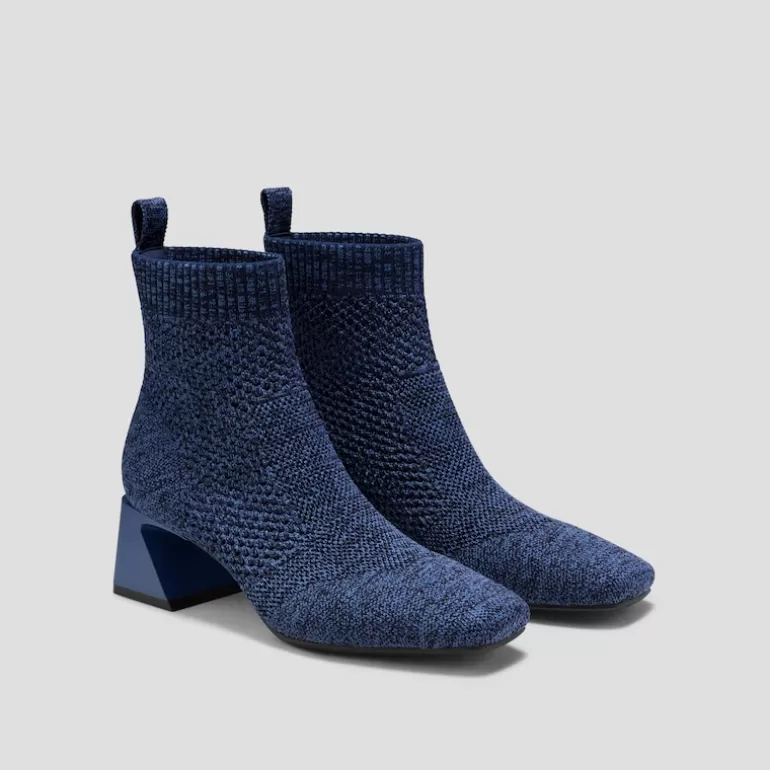 VIVAIA Melissa | Perforated Block Heel Boots (Melissa), Vintage Blue, EU37 |