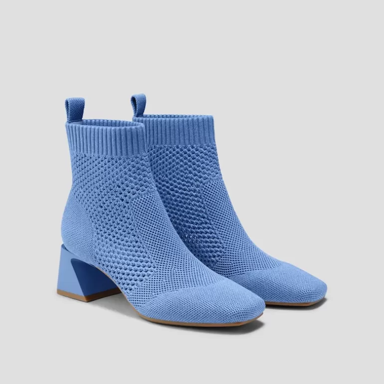 VIVAIA Melissa | Perforated Block Heel Boots (Melissa), Wathet, EU37.5 |