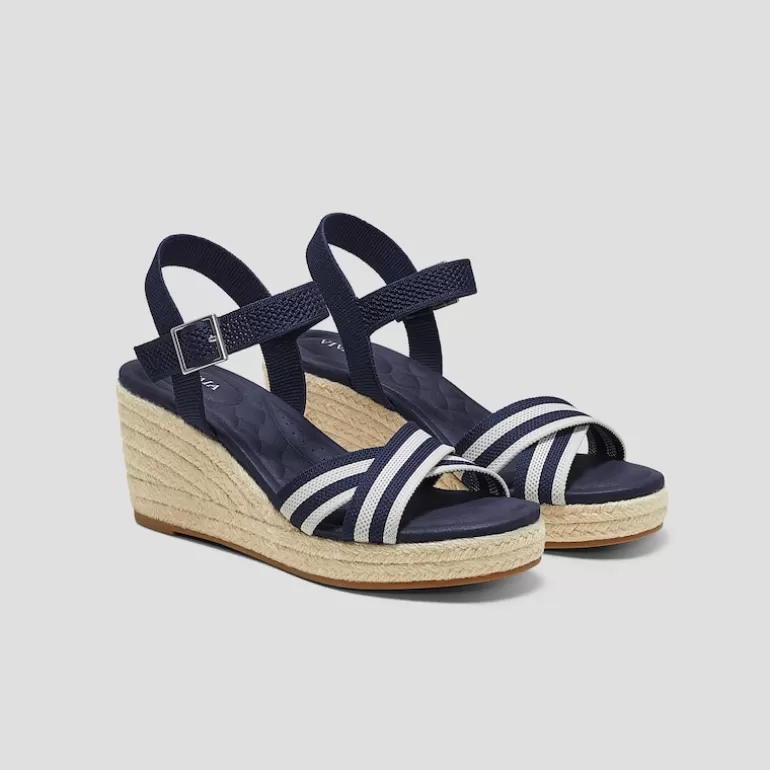 VIVAIA Sally | Round-toe Wedge Sandals (Sally Pro), NAVY, EU35 |