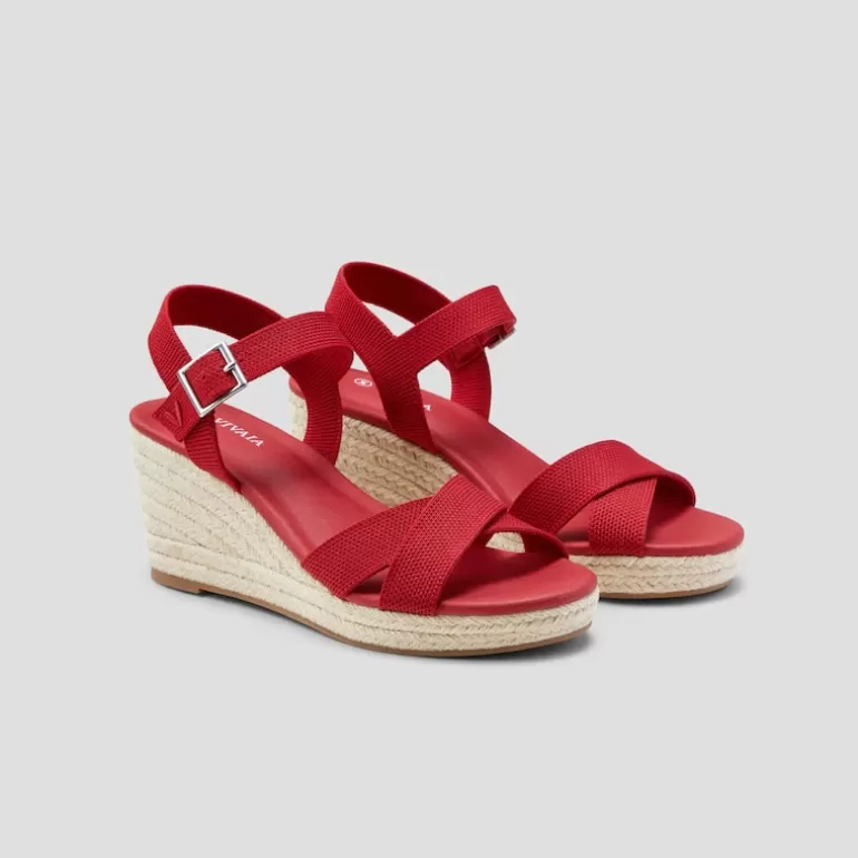 VIVAIA Sally | Sally Round-toe Wedge Sandal In -Sustainable & Stylish |