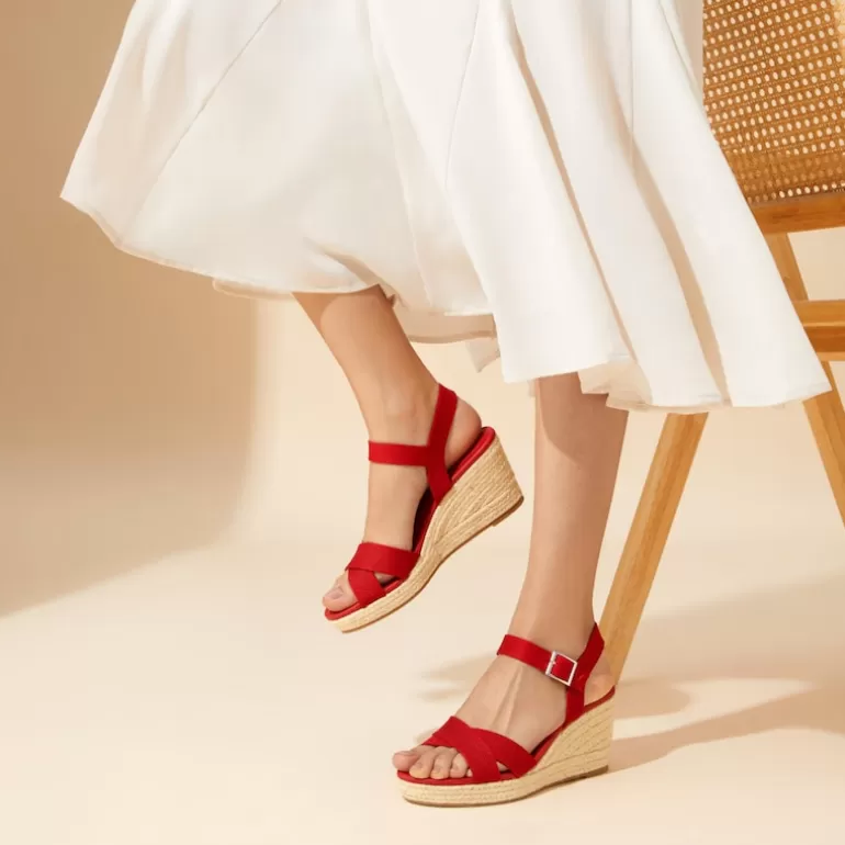 VIVAIA Sally | Sally Round-toe Wedge Sandal In -Sustainable & Stylish |