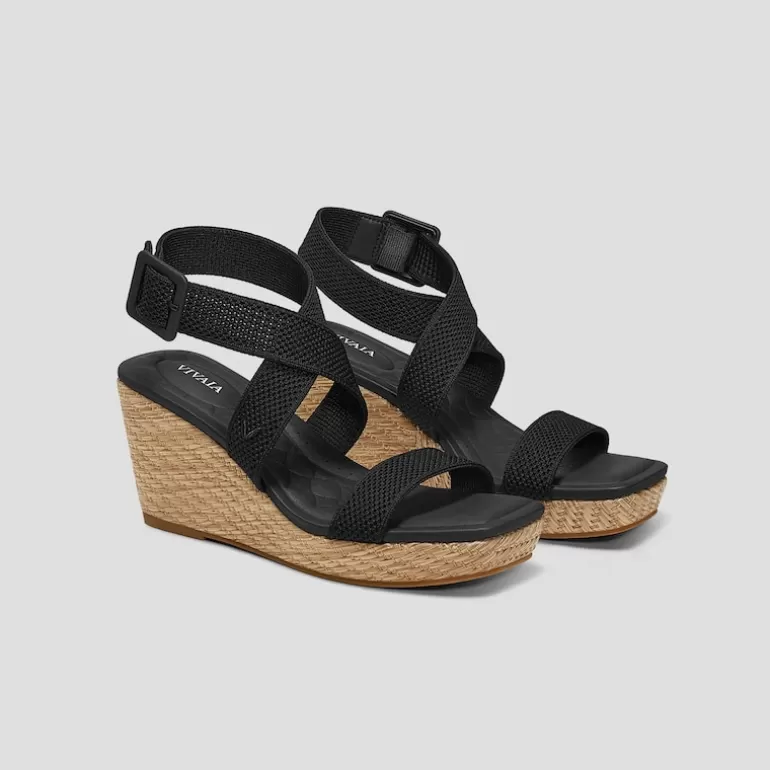 VIVAIA Sally | Square-Toe Slingback Wedge Sandals (Lyla), , EU37 |