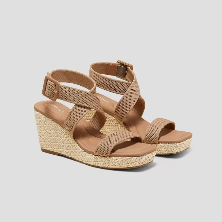 VIVAIA Sally | Square-Toe Slingback Wedge Sandals (Lyla), , EU39 |