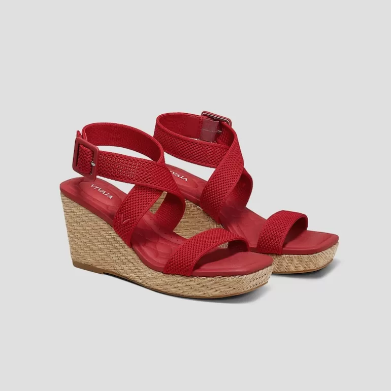 VIVAIA Sally | Square-Toe Slingback Wedge Sandals (Lyla), , EU38.5 |