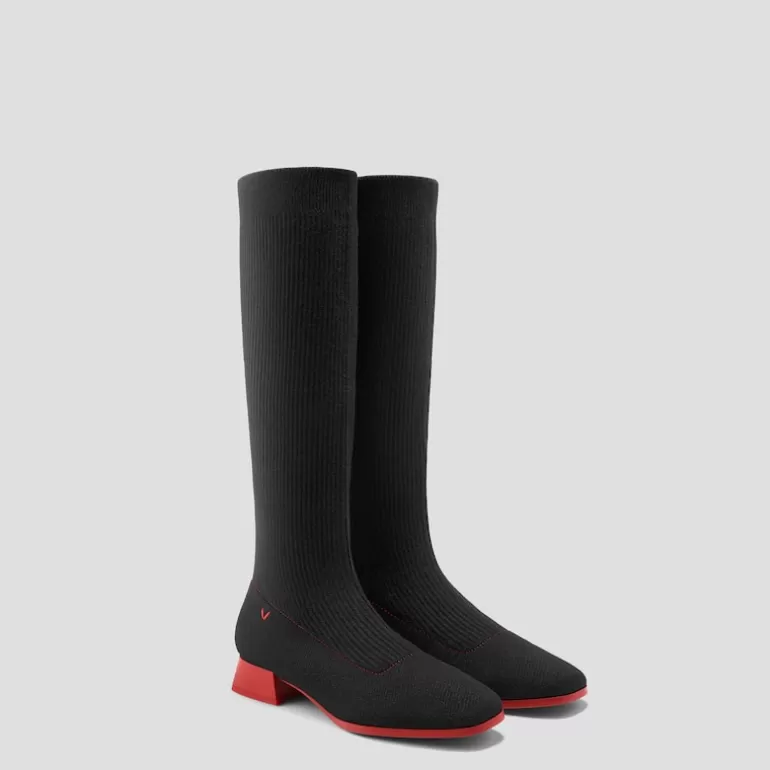 VIVAIA Tara Pro | Tara Pro Square-Toe Water Repellent Wool Knee-High Boots In |