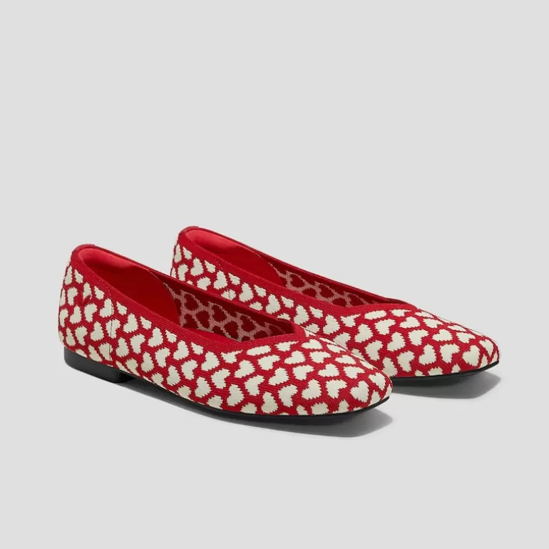 VIVAIA Margot | Valentine's Day Limited Edition - Square-Toe V-Cut Flats (Margot 2.0), , EU42 |