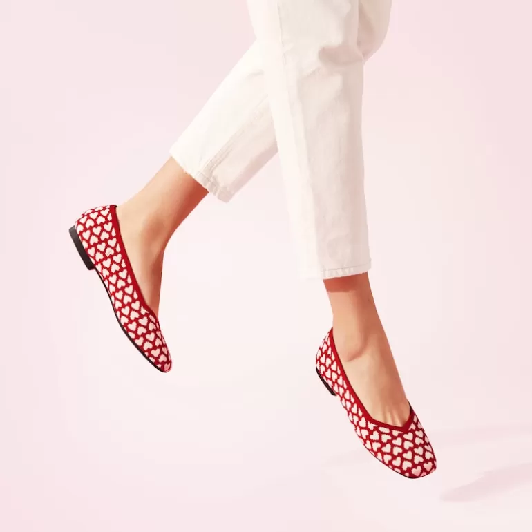 VIVAIA Margot | Valentine's Day Limited Edition - Square-Toe V-Cut Flats (Margot 2.0), , EU42 |