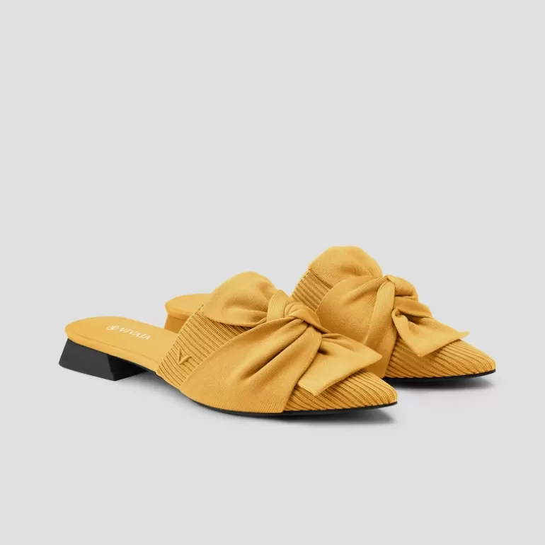 VIVAIA Yaffa | Yaffa Pointed-Toe Knot Sustainable Mules In |